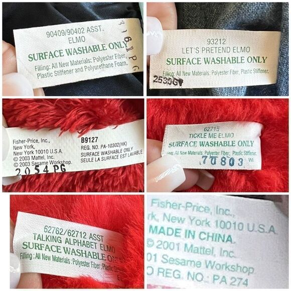 Vintage Talking Elmo Doll Collection Lot of 6 16" Animated Elmo's - Picture 15 of 16